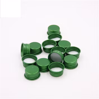폼 인서트가 포함된 24mm 은색 알루미늄 스크류 캡