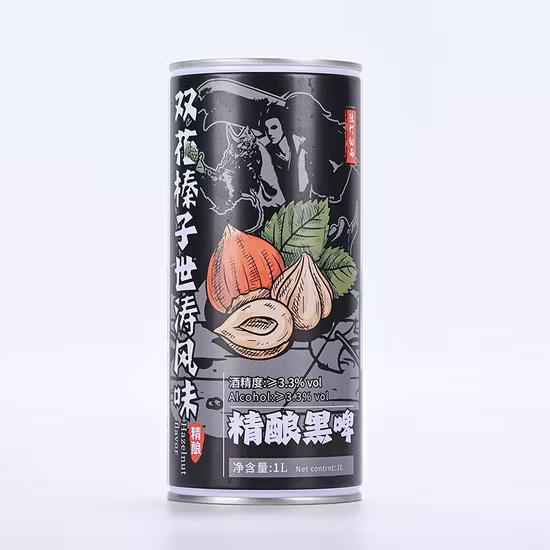 250ml, 275ml, 330ml, 500ml 투명한 호박색 와인 유리병, 뚜껑이 있는 빈 맥주병