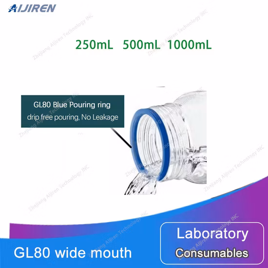 GLS80 나사 캡이 있는 Pyrex 둥근 입구 미디어 저장병